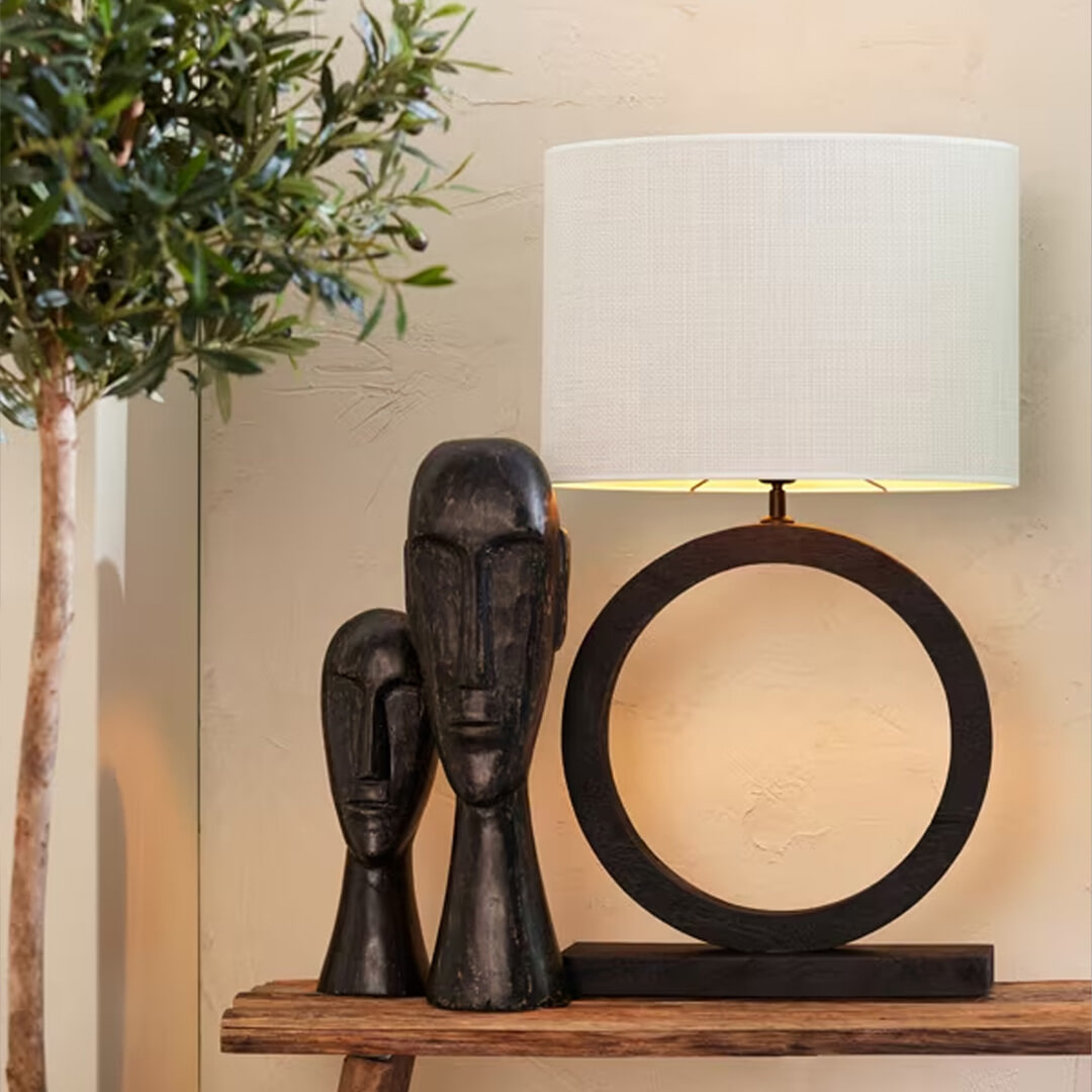 Light & Living Tafellamp Tinar Mangohout