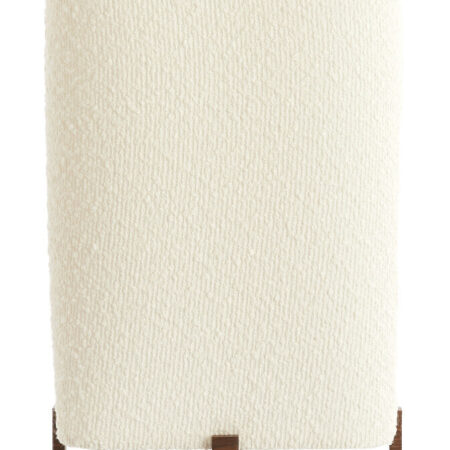 Light & Living Tafellamp Wyn Bouclé en houtlook