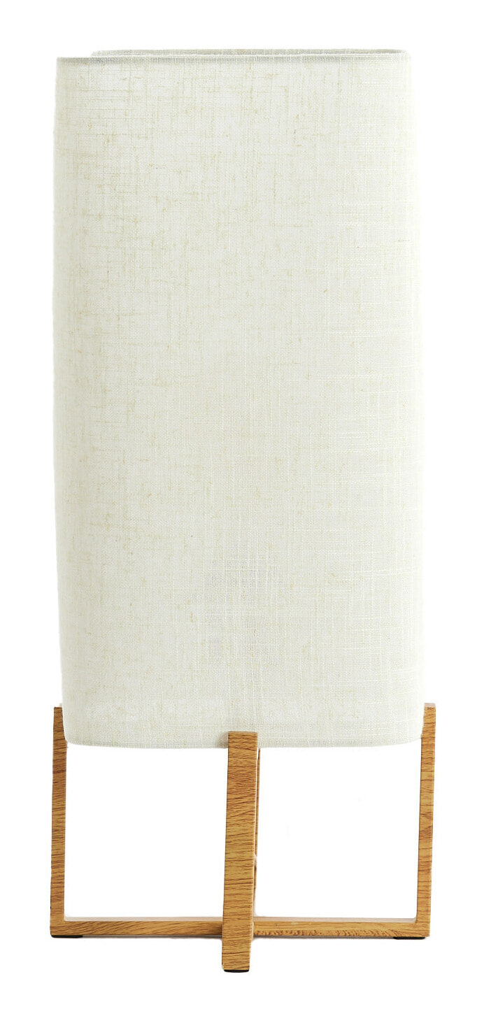 Light & Living Tafellamp Wyn Linnen en houtlook