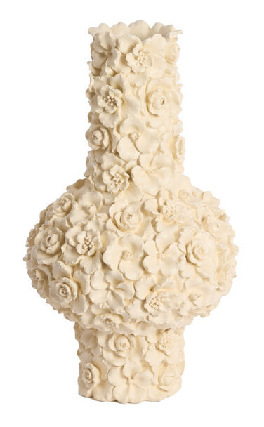 Light & Living Vaas Gyula 47cm - Crème - Rond | Light & Living