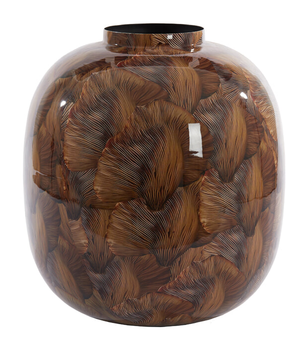 Light & Living Vaas Milos 40cm - Bruin | Light & Living