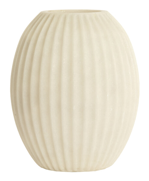 Light & Living Vaas Miralli 36cm - Crème - Ovaal | Light & Living
