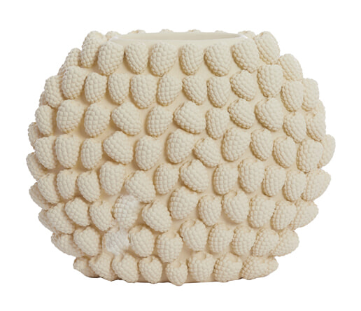 Light & Living Vaas Raspberry 35cm - Crème | Light & Living