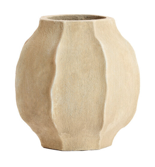 Light & Living Vaas Saphira 35cm - Zand - Rond | Light & Living