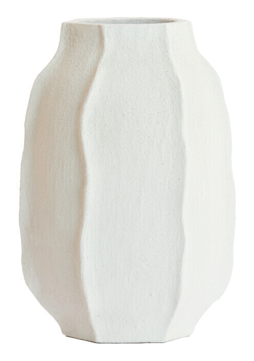 Light & Living Vaas Saphira 50cm - Mat Wit - Rond | Light & Living
