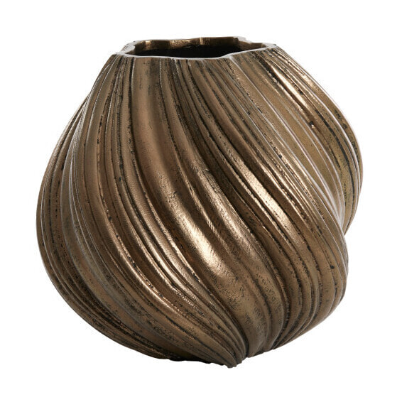 Light & Living Vaas Yatung 48cm - Antiek Brons - Rond | Light & Living