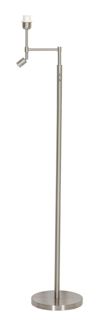 Light & Living Vloerlamp Montana Met LED - Nikkel Satijn (excl. kap) - Rond | Light & Living