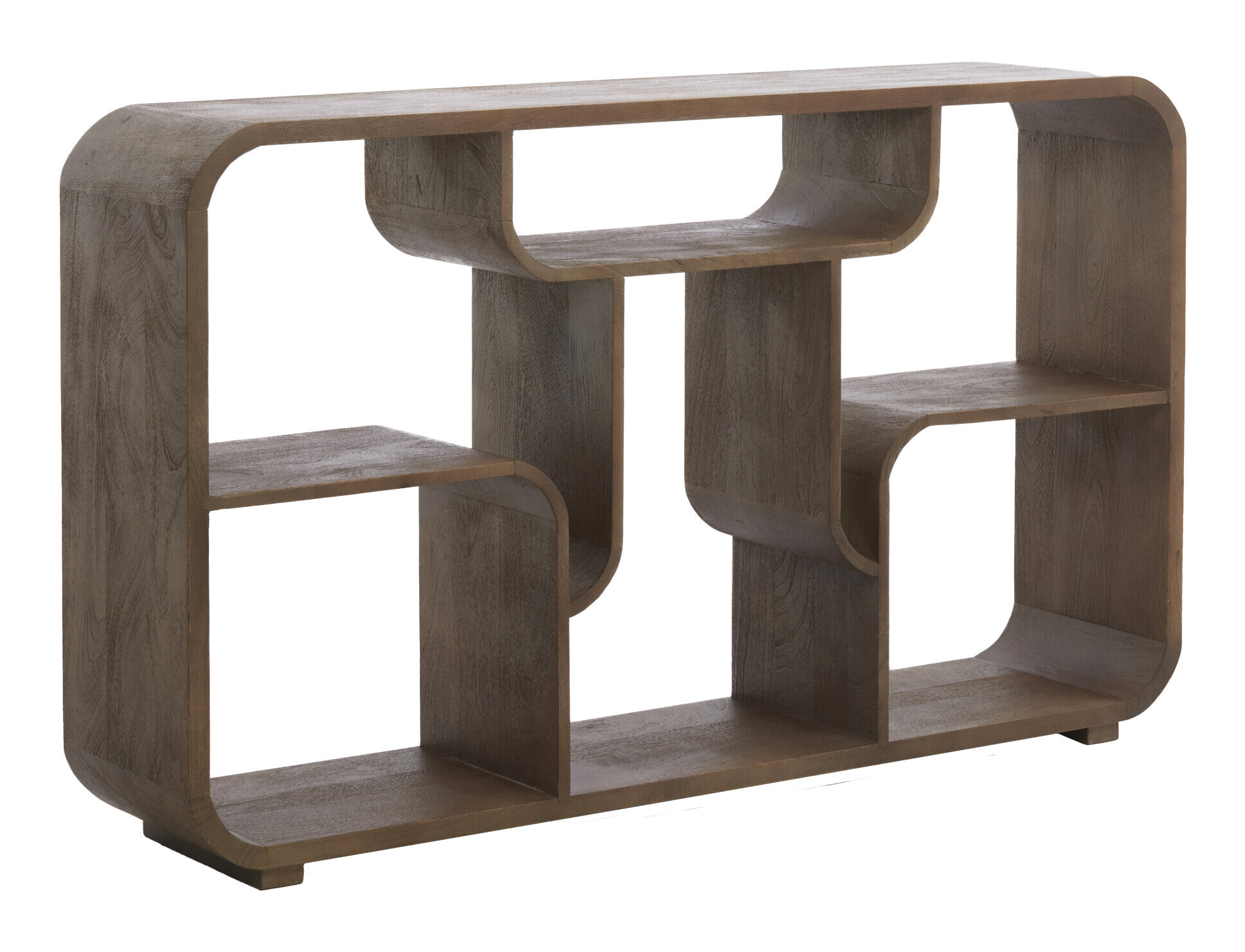 Light & Living Wandkast Labare 82 x 140cm - Mat Grijs/Donkerbruin | Light & Living