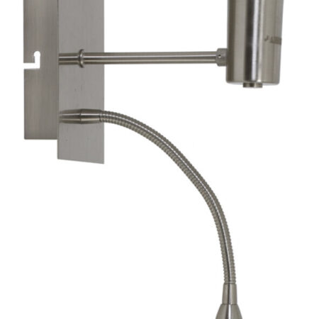Light & Living Wandlamp Regina met LED-flex - Nikkel Satijn | Light & Living