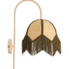Light & Living Wandlamp Sulina Raffia - Naturel/Groen | Light & Living