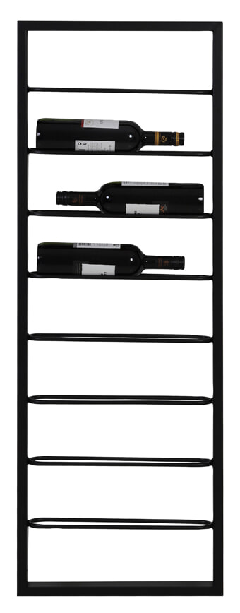 Light & Living Wijnrek Macaben Voor 8 flessen - Zwart | Light & Living