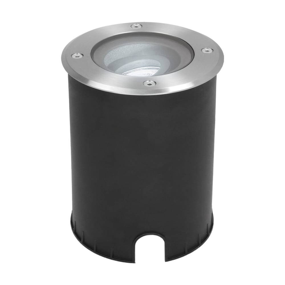 Lilly LED Grondspot - Dimbaar - Kantelbaar - GU10 - 6500K daglicht wit - 4 Watt 345 Lumen - Rond - IK10 - RVS - IP67 waterdicht | HOFTRONIC