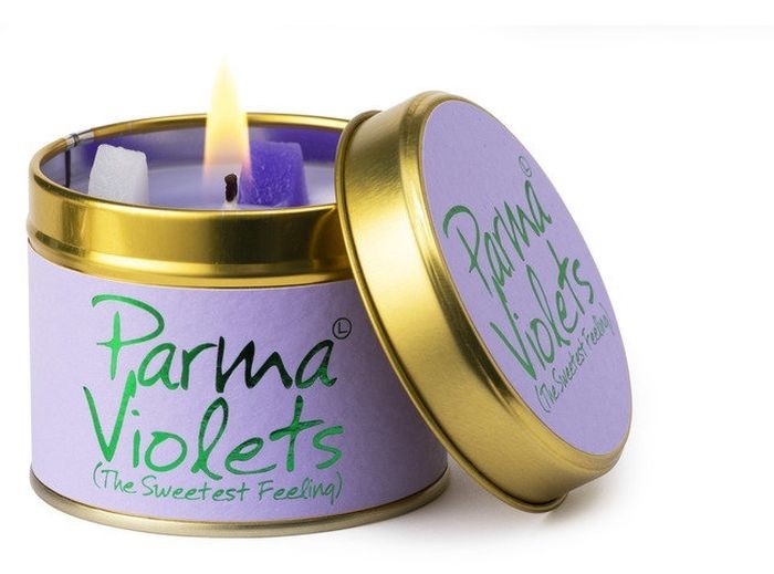 Lily Flame Geurkaars in blik- Parma violets | Lily Flame