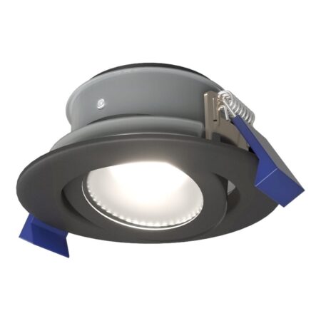 Lima LED inbouwspot - 4 Watt 345 Lumen - 6500K daglicht wit - GU10 - Dimbaar - Rond - Kantelbaar - IP65 Waterdicht - Zwart - Voor binnen