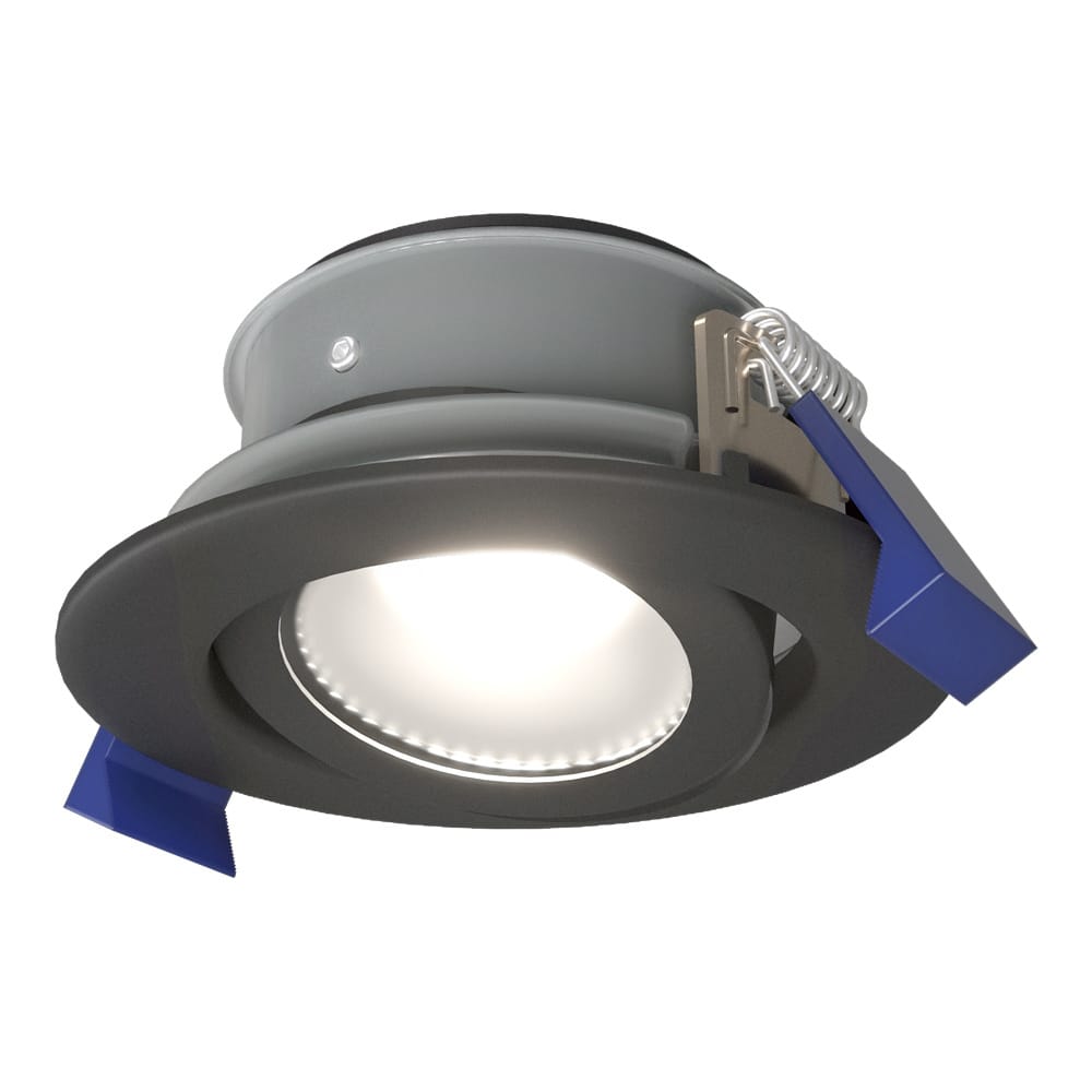 Lima LED inbouwspot - 4 Watt 345 Lumen - 6500K daglicht wit - GU10 - Dimbaar - Rond - Kantelbaar - IP65 Waterdicht - Zwart - Voor binnen