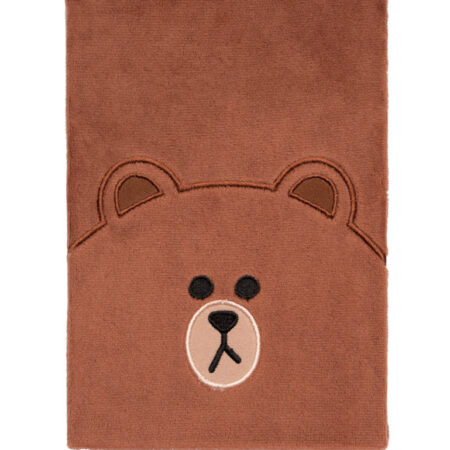 Line Friends A5 pluche notebook - Brown | LINE FRIENDS