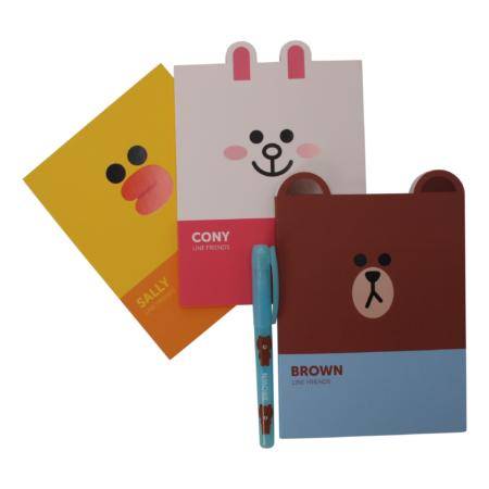 Line Friends A6 notitieboek set | LINE FRIENDS