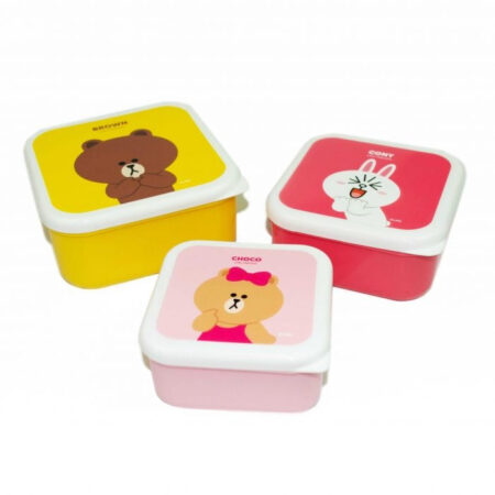 Line Friends driedelige set opbergdoosjes | LINE FRIENDS