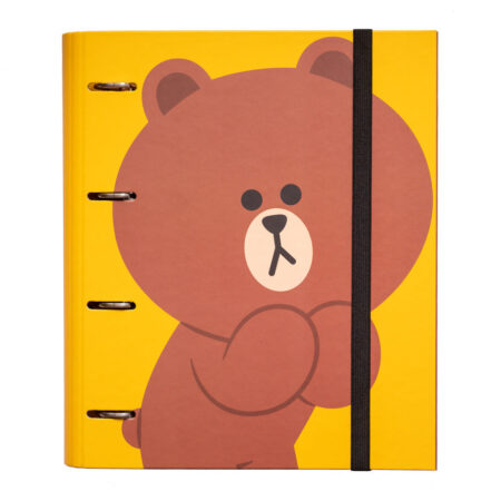 Line Friends ringband (4 rings) multomap - Brown | LINE FRIENDS