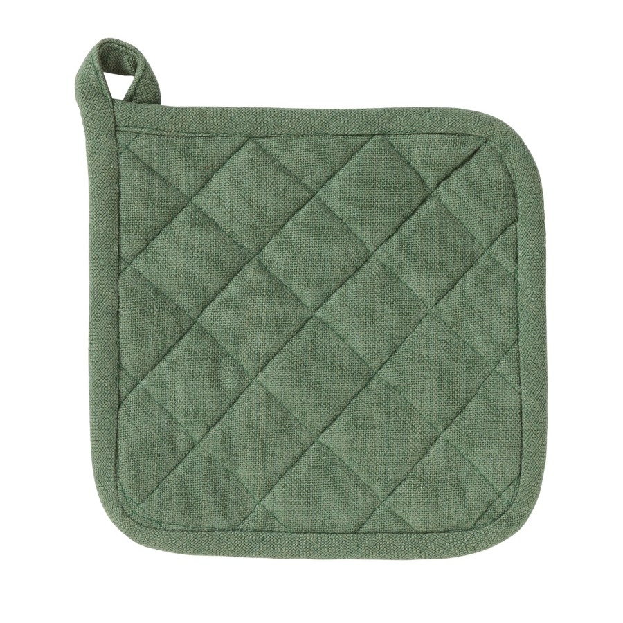 Linen And More Pannenlap Indi Army Green 20 X 20 Cm |