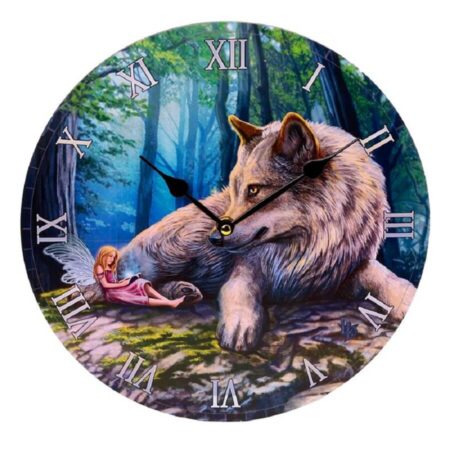 Lisa Parker Fairy Stories Fee en Wolf Bedrukte Klok | Puckator