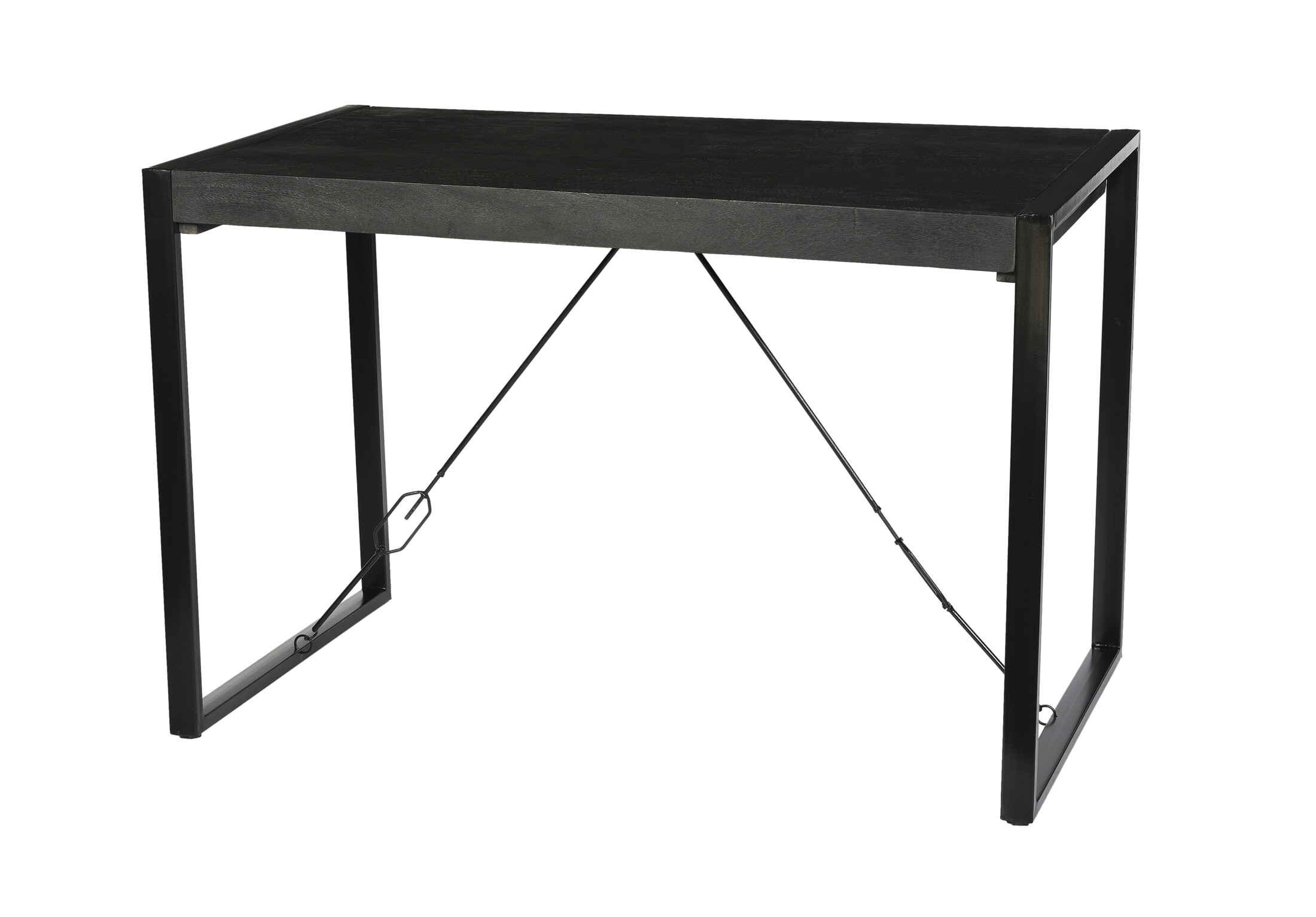 Livingfurn Bartafel Norris Mangohout en staal