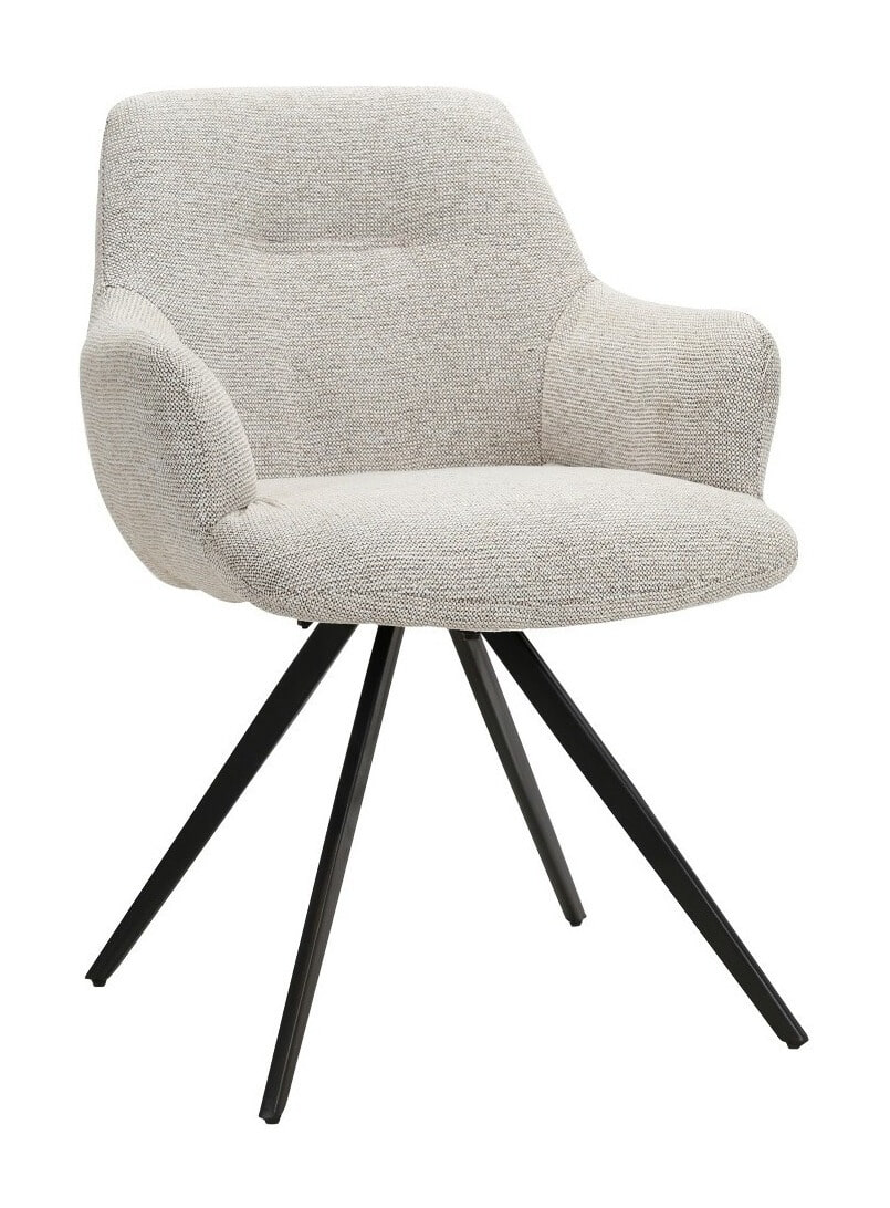 Livingfurn Draaibare Eetkamerstoel Doreen - Naturel | Livingfurn