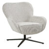 Livingfurn Draaifauteuil Sven Geweven stof - Toffee | Livingfurn
