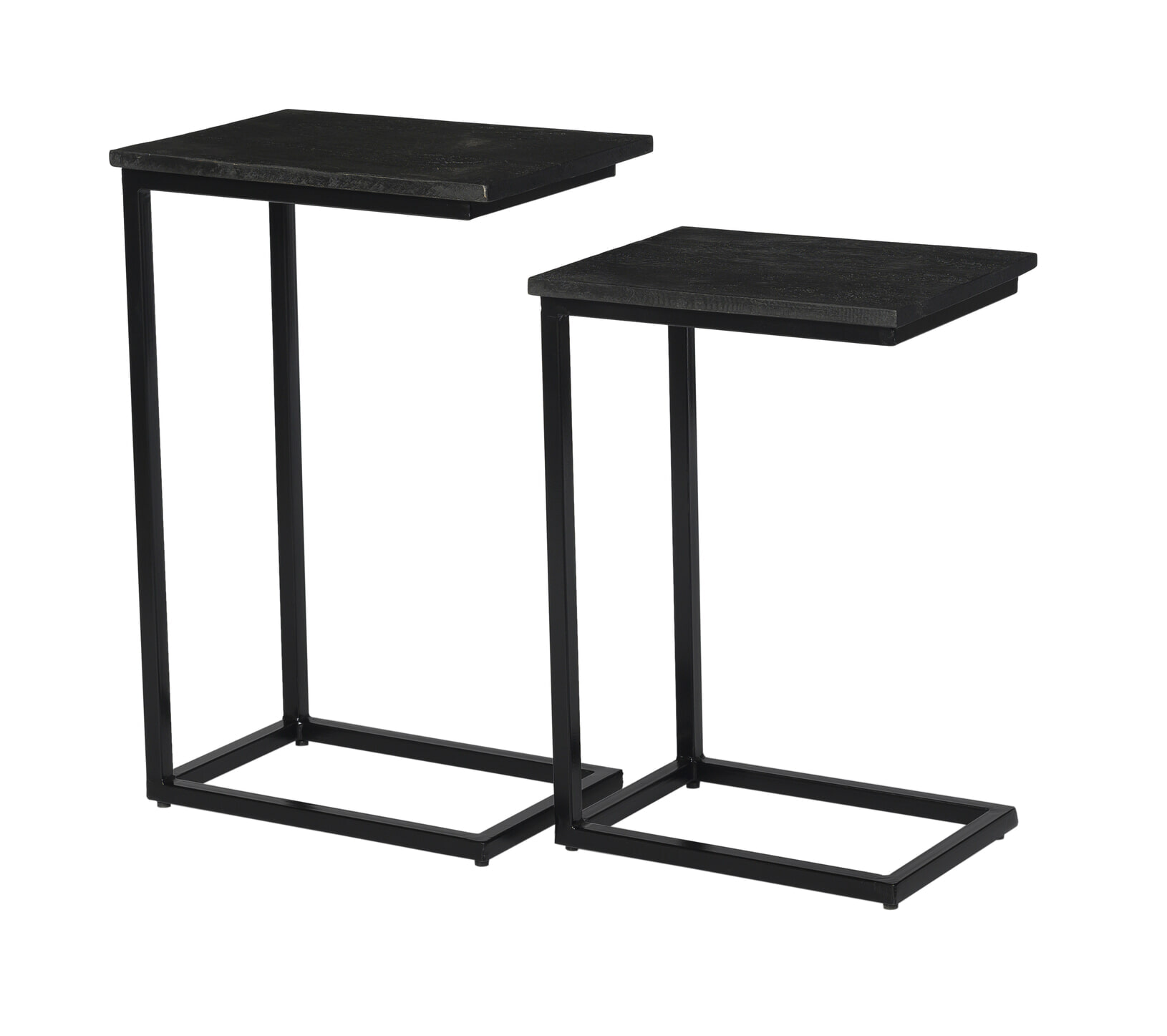 Livingfurn Laptoptafel Norris Mangohout en staal