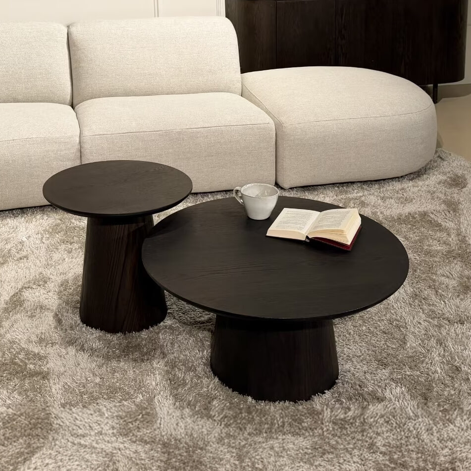 Livingfurn Ronde Salontafel Novero Eiken