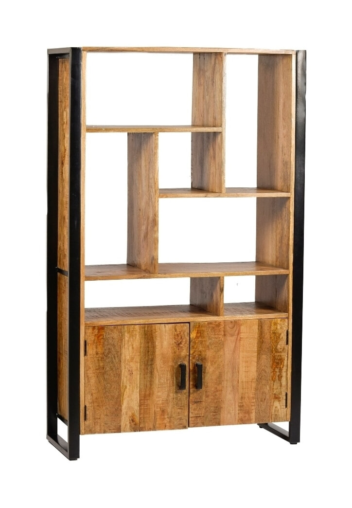 Livingfurn Wandkast Nairobi Mangohout en staal