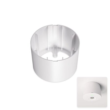 Locus - Inbouwspot noodverlichting opbouw montagekit - Aluminium - Wit | HOFTRONIC