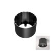Locus - Inbouwspot noodverlichting opbouw montagekit - Aluminium - Zwart | HOFTRONIC