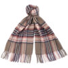 Lonnen Check wrap Olive Berry | Barbour