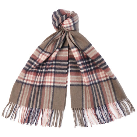 Lonnen Check wrap Olive Berry | Barbour