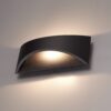 Lowa LED wandlamp - 3000K warm wit - 6 Watt 380 lumen - Up & down light - IP54 waterdicht voor binnen en buiten - Moderne muurlamp - Tweezijdig - Zwart - Modern | HOFTRONIC