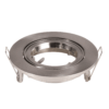 Lublin - LED Inbouwspot - Kantelbaar armatuur - Diameter 93mm - GU10 Fitting incl. lamphouder - Rond - IP20 voor binnen - RVS | HOFTRONIC