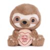 Luiaard knuffel - Let's hang out - 18 cm | Love Hearts