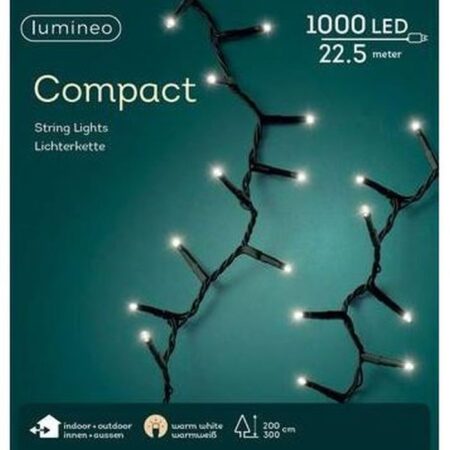 Lumineo Compact Binnen/Buiten warm wit 22meter 1000Lampjes | Lumineo