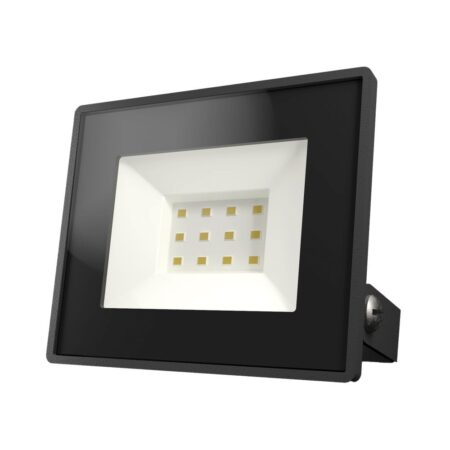Lumos LED Breedstraler - 10 watt 850 Lumen (85lm/W) - 6500K daglicht wit - IP65 waterdicht - LED schijnwerper met kantelbare beugel | HOFTRONIC