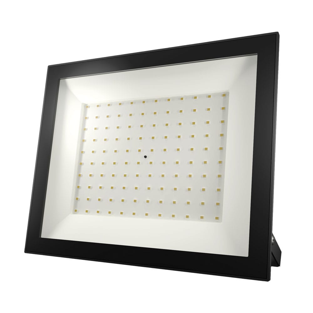 Lumos LED Breedstraler - 100 watt 10.070 Lumen (100lm/W) - 4000K neutraal wit - IP65 waterdicht - LED schijnwerper met kantelbare beugel | HOFTRONIC