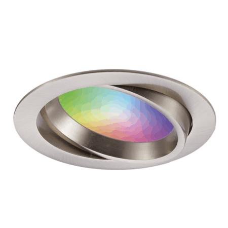 Luna - Smart LED inbouwspot - IP44 waterdicht - Kantelbaar - 12 Watt 1050 Lumen - Wifi + Bluetooth - RGBWW - Google Home