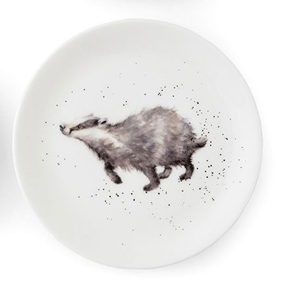 Lunch plate 21cm Badger | Wrendale design