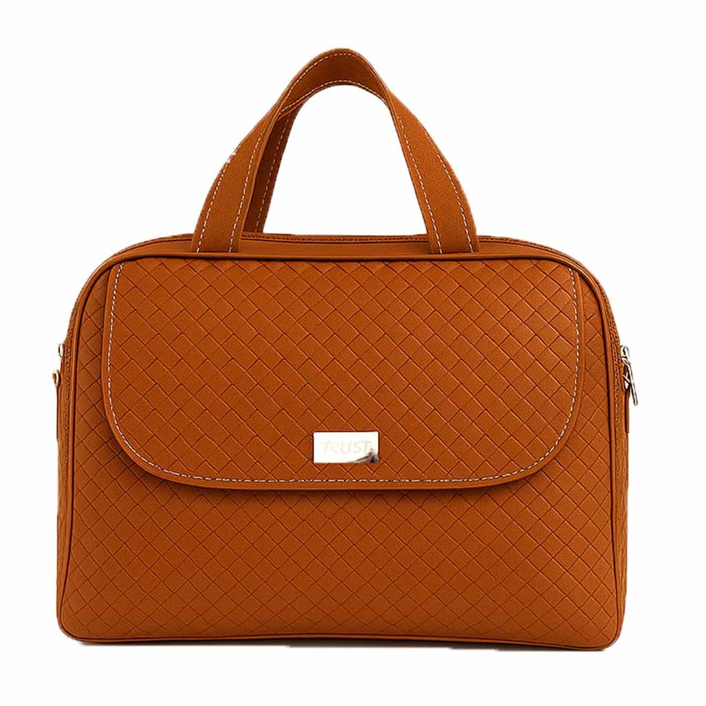 Luxe boodschappentas | Kies uw kleur : Bruin | TrustCare | TrustCare