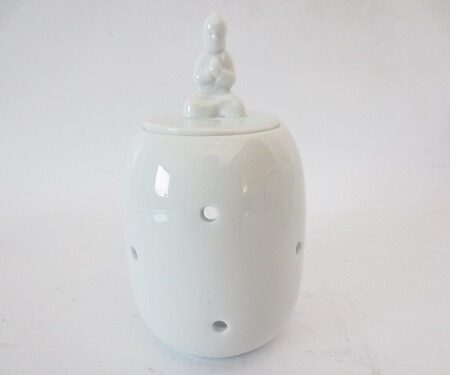 Luxe oliebrander Meditatie Boeddha wit | Dragon Euro Trade