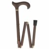 Luxe opvouwbare wandelstok - met soft Derby handvat | Kies uw kleur : Brons | ThuiszorgwinkelXL