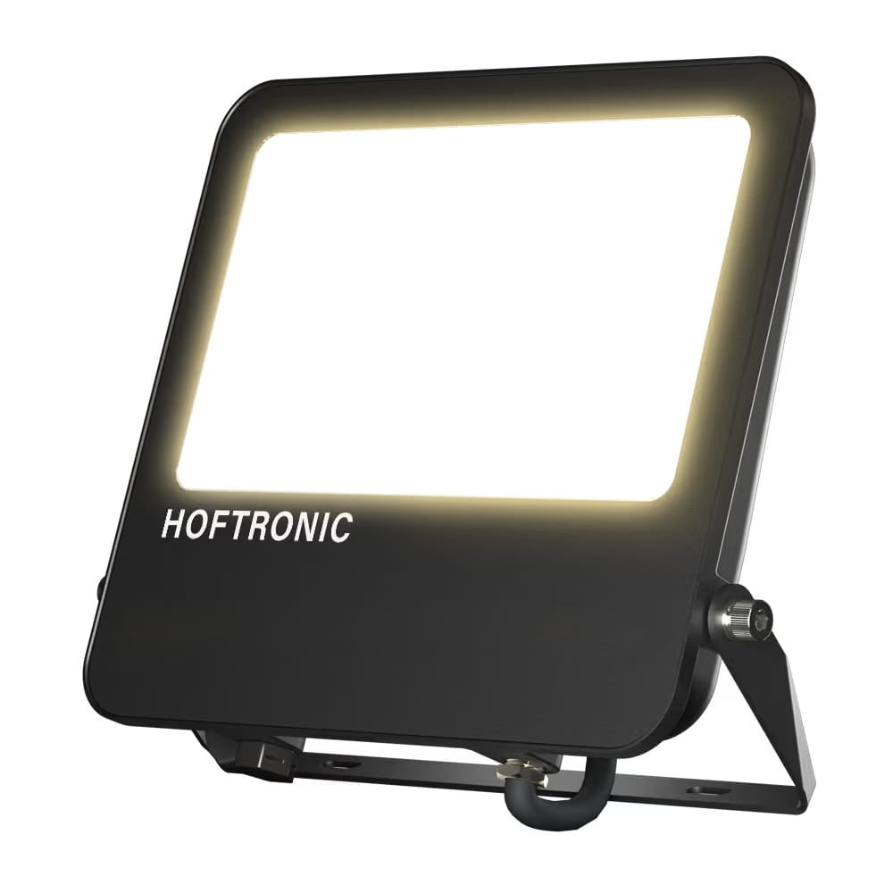 Luxor V2 LED Breedstraler - 100 watt - 14.000 lumen - 140lm/W - IP65 waterdicht - 3000K warm wit licht - 5 jaar garantie | HOFTRONIC