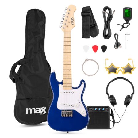 MAX GigKit Junior 1/4 - Elektrische kindergitaar - Complete starterset | MAX