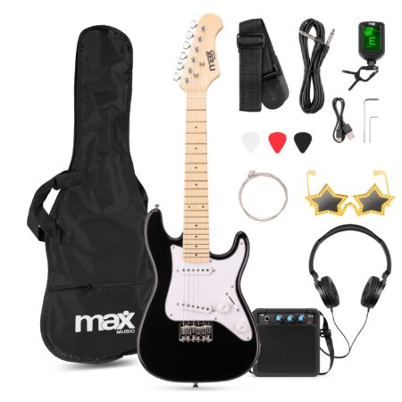 MAX GigKit Junior 1/4 - Elektrische kindergitaar - Complete starterset | MAX