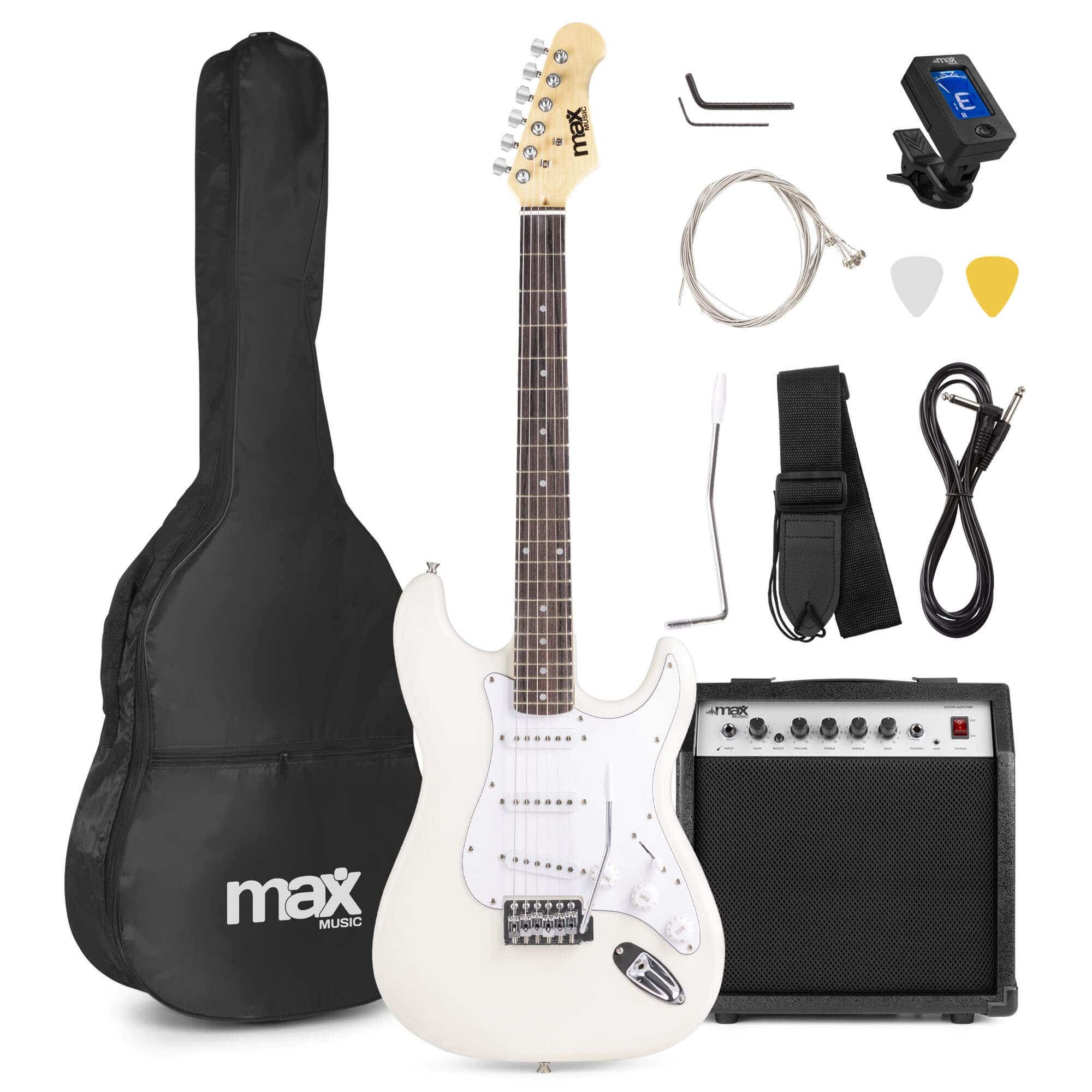 MAX GigKit elektrische gitaar starterset met o.a. 40W versterker - 4/4 | MAX
